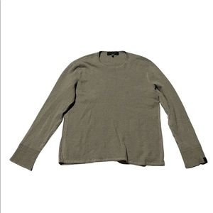 Rag & Bone Mens Gray Davis Slim Fit Crewneck Pullover Ribbed Sweater Size XL